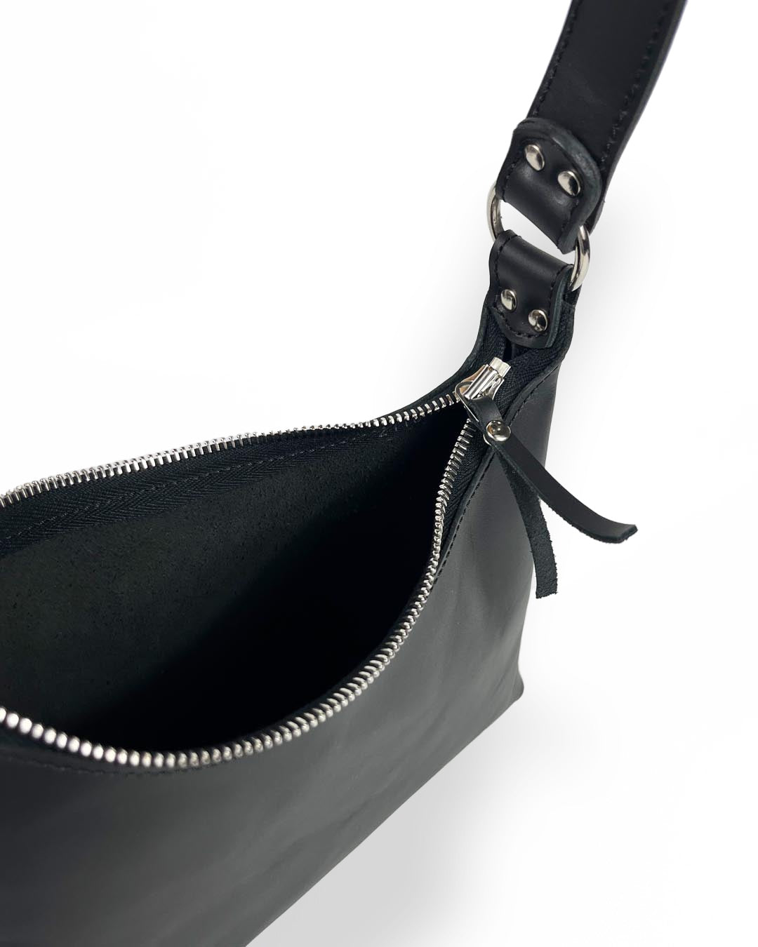 Handtasche ALESSA Mattschwarz