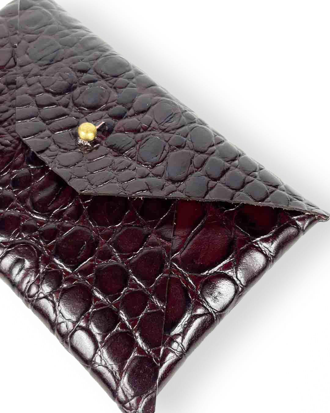 Portemonnaie / Etui PORTEMONNAIE Kroko Bordeaux